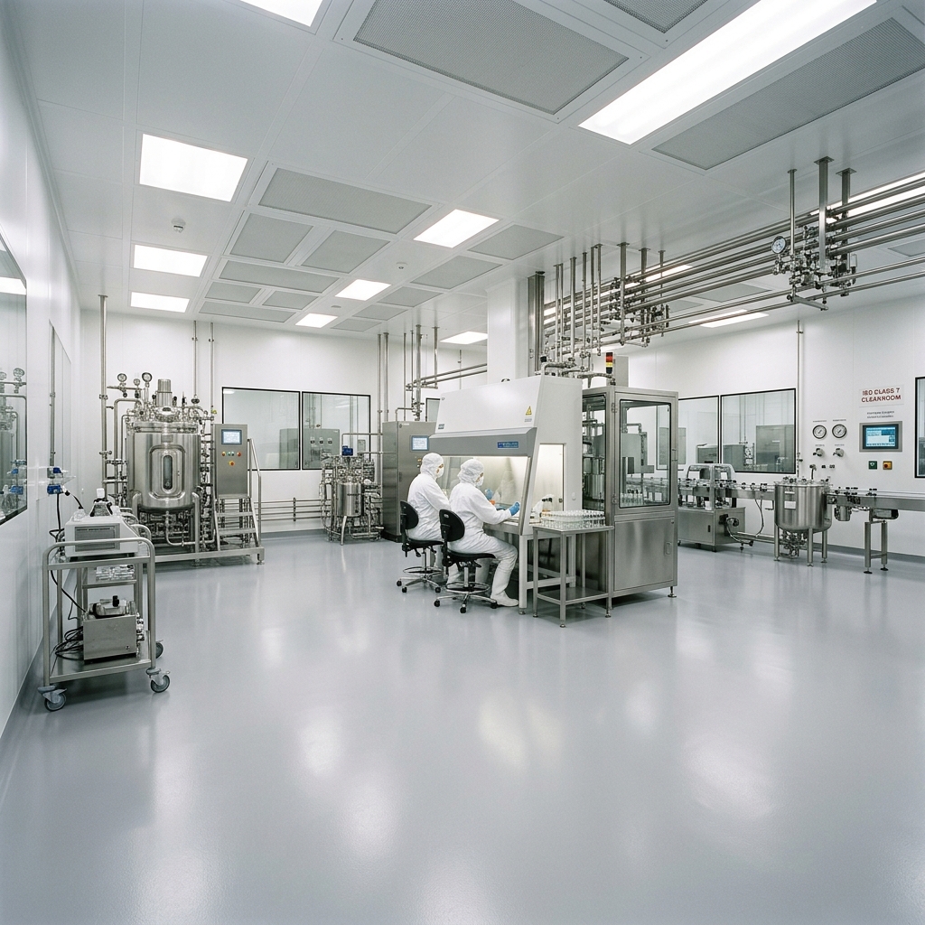 PU flooring in pharmaceutical factory